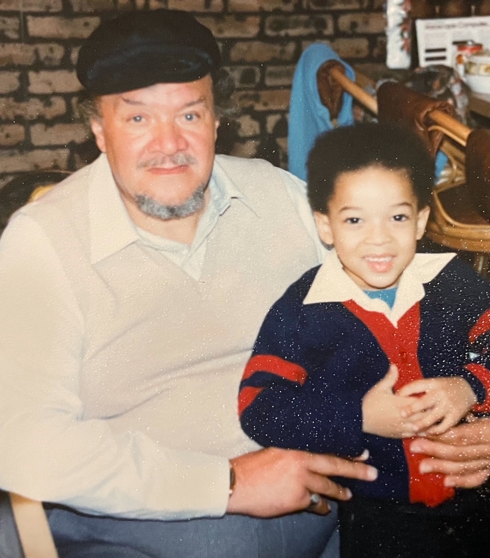 Paris Butler as a child with his great uncle