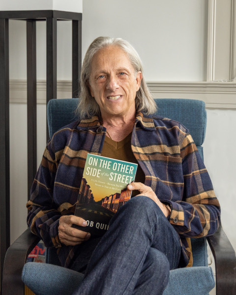 Rob Quinn with his newly published book