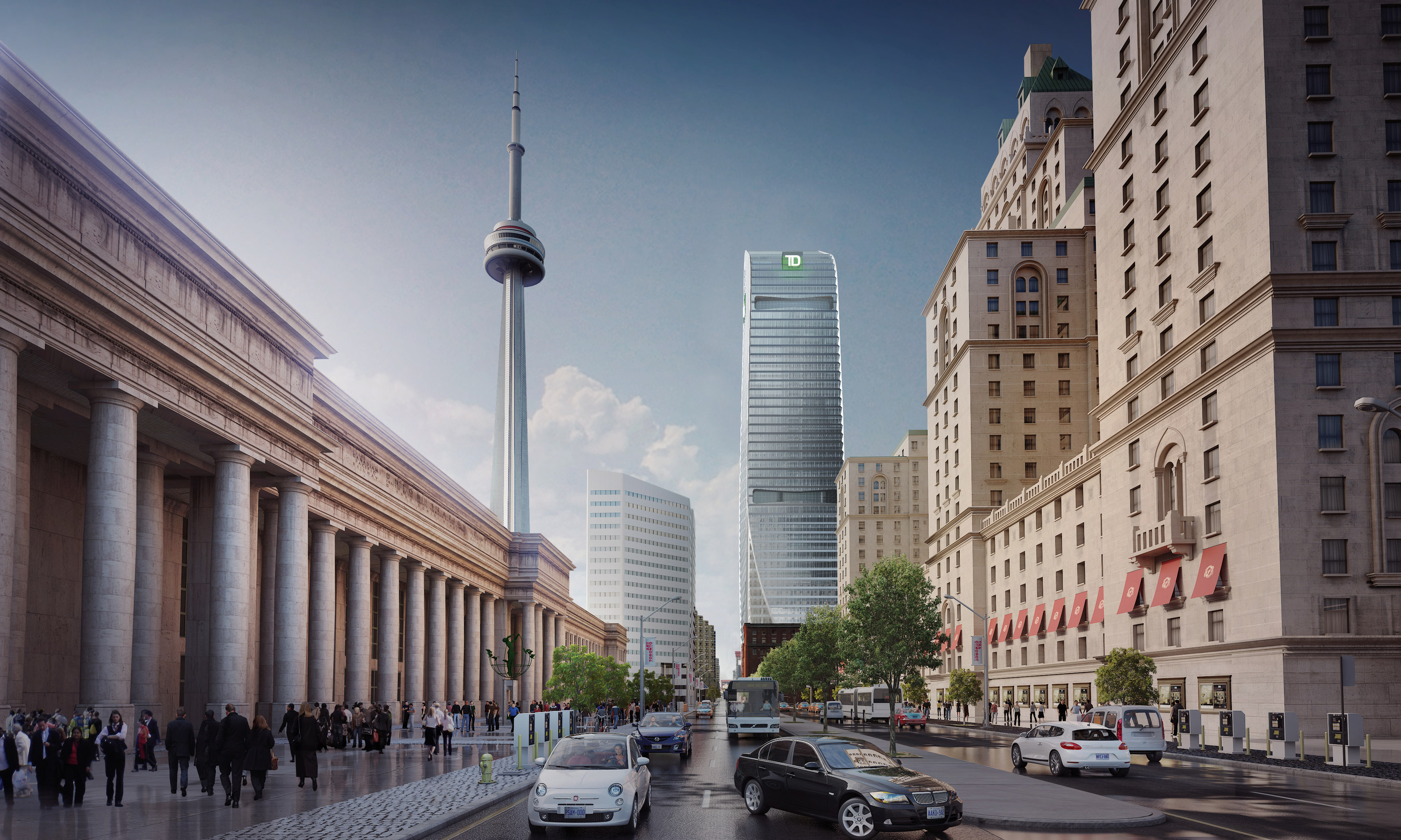 Cadillac Fairview and Investment Management Corporation of Ontario Welcome TD Bank Group to Their Landmark Development at 160 Front Street West (CNW Group/Cadillac Fairview)