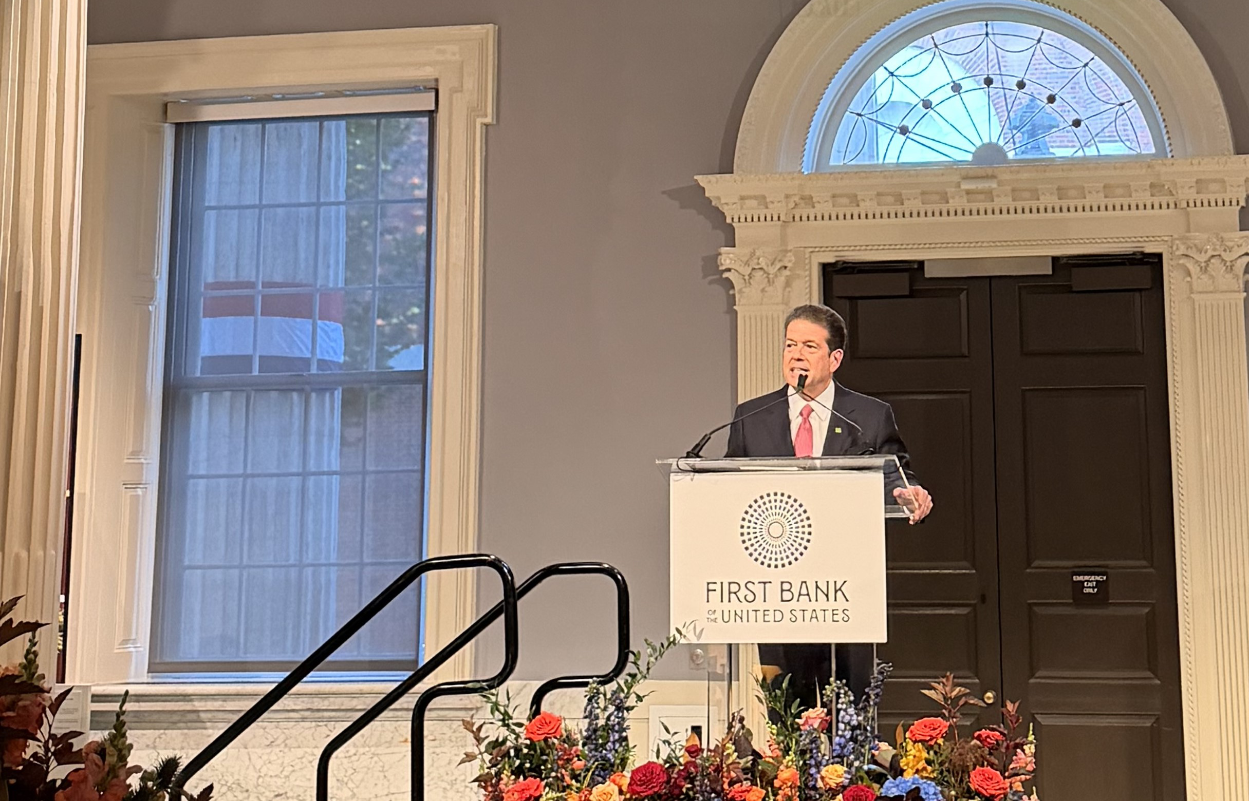 Leo Salom, President and CEO, TD Bank U.S., speaking at First Bank of the United States