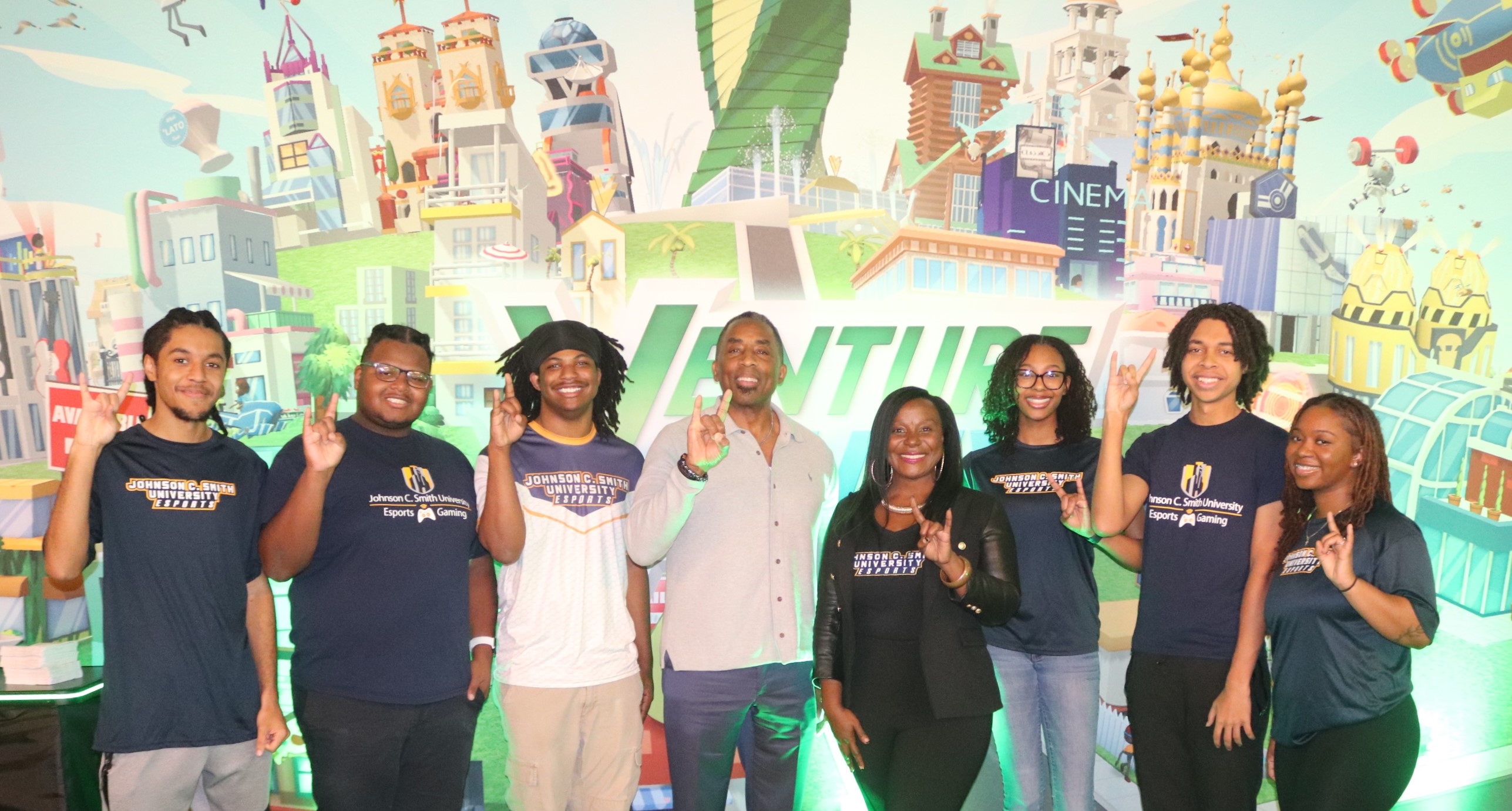 Students in front of Venture Valley