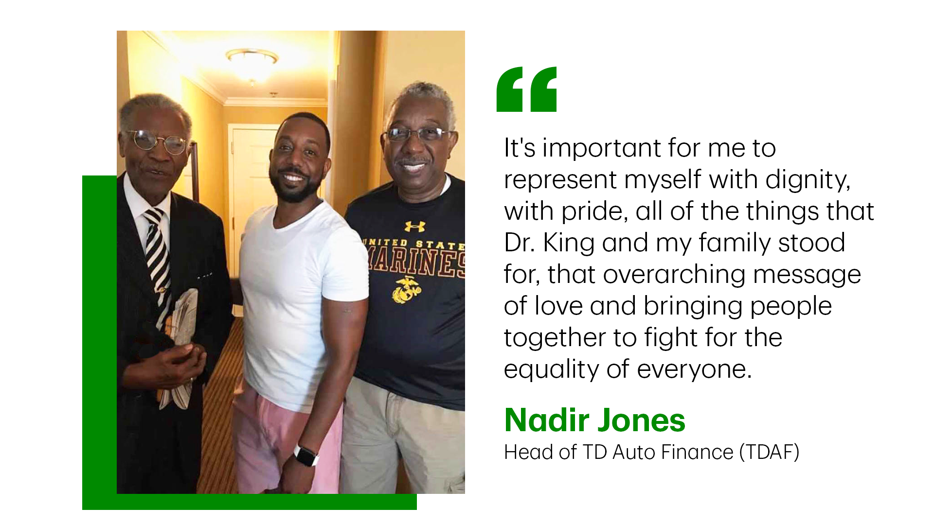 Nadir (middle) with his grandfather (left) and father (right)