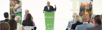 Rizwan Khalfan, Chief Digital and Payments Officer, TD Bank Group, announces the launch of new Virtual Centre for Cancer Support with Wellspring. (CNW Group/TD Bank Group)