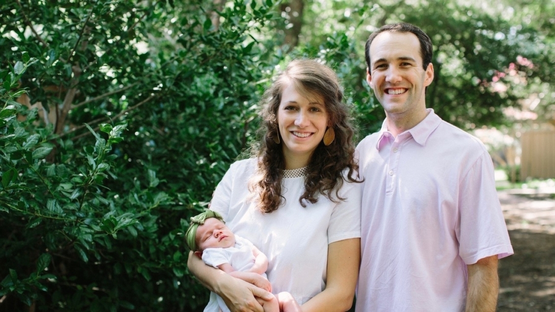 John's daughter Emily, her husband, and Baby