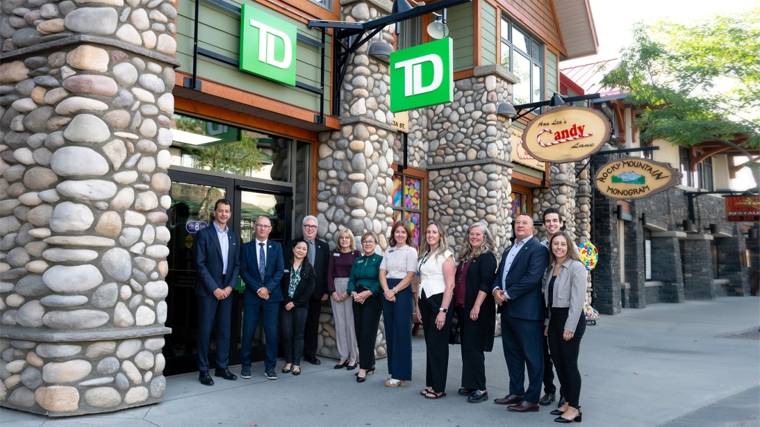 The branch with the views: Inside the Bank’s new location in the mountain town of Jasper