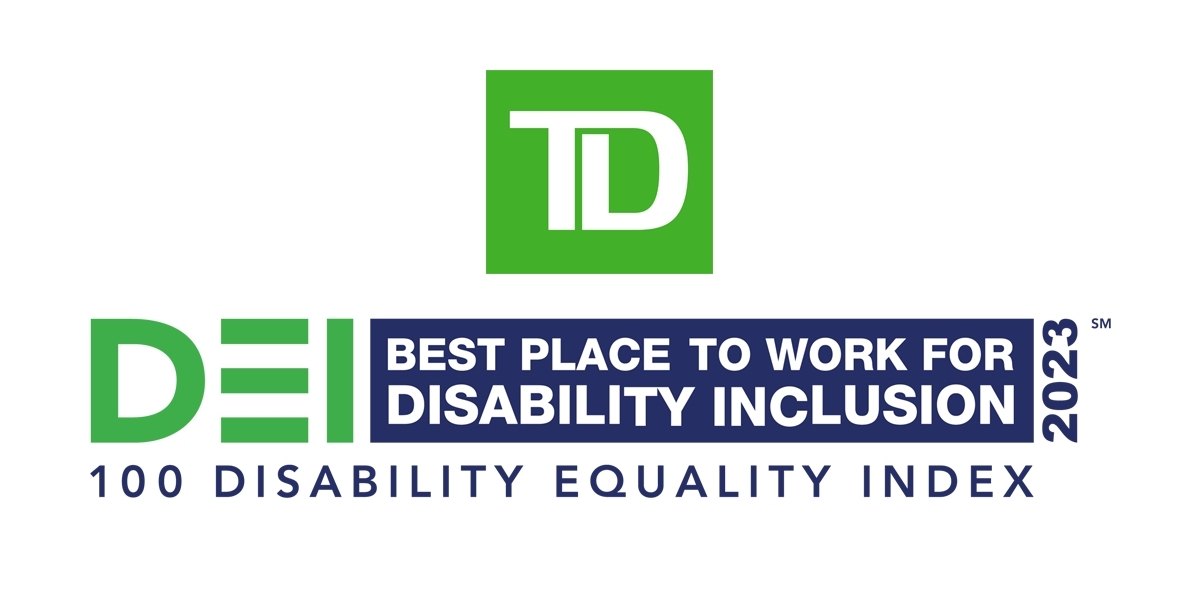 TD Bank Recognized as a &ldquo;Best Place to Work for Disability 