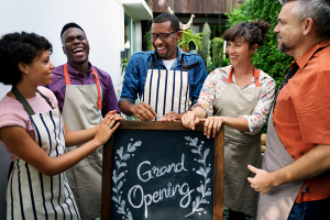 Group of small business owners
