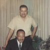 Hugh Allen's father, Andrew, with Martin Luther King Jr.