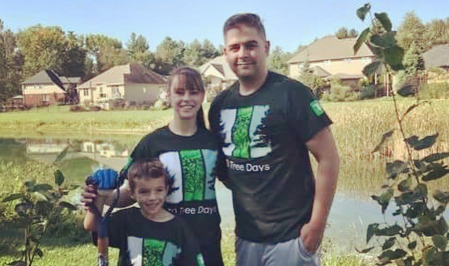 Brie Broadbent and her family