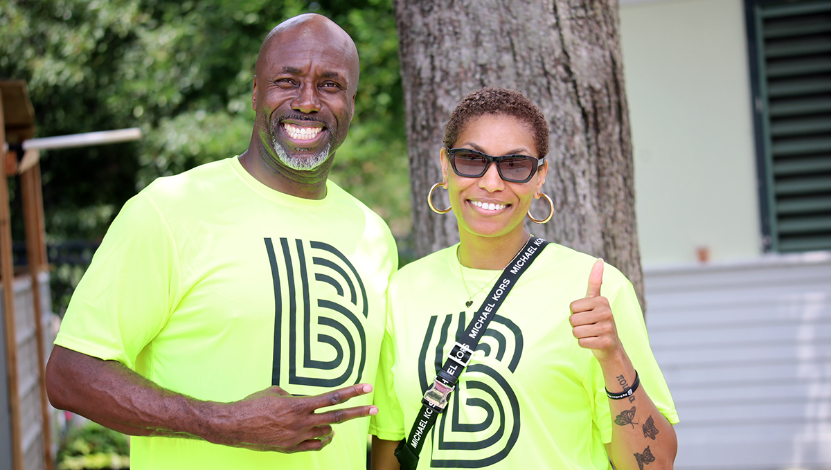 CEO of BBBSI, Marcus Allen, with TD colleague, Shanika Adkins