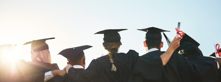 Photo of students graduating