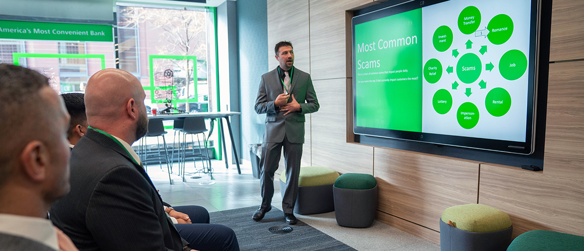 TD Bank Fraud Risk Manager, Christopher Blackmore, at TD Workshop