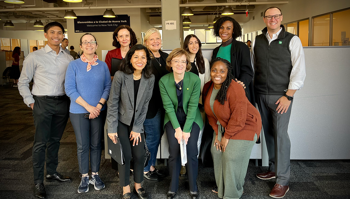 La-Donna Lawrence (bottom right in the photo) with TD's legal department.