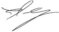 Leo Salom's signature