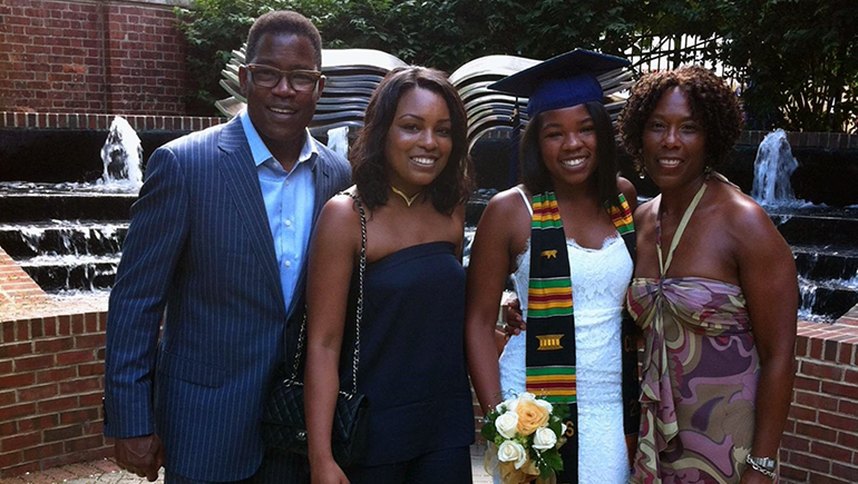 Parris Hall and his family