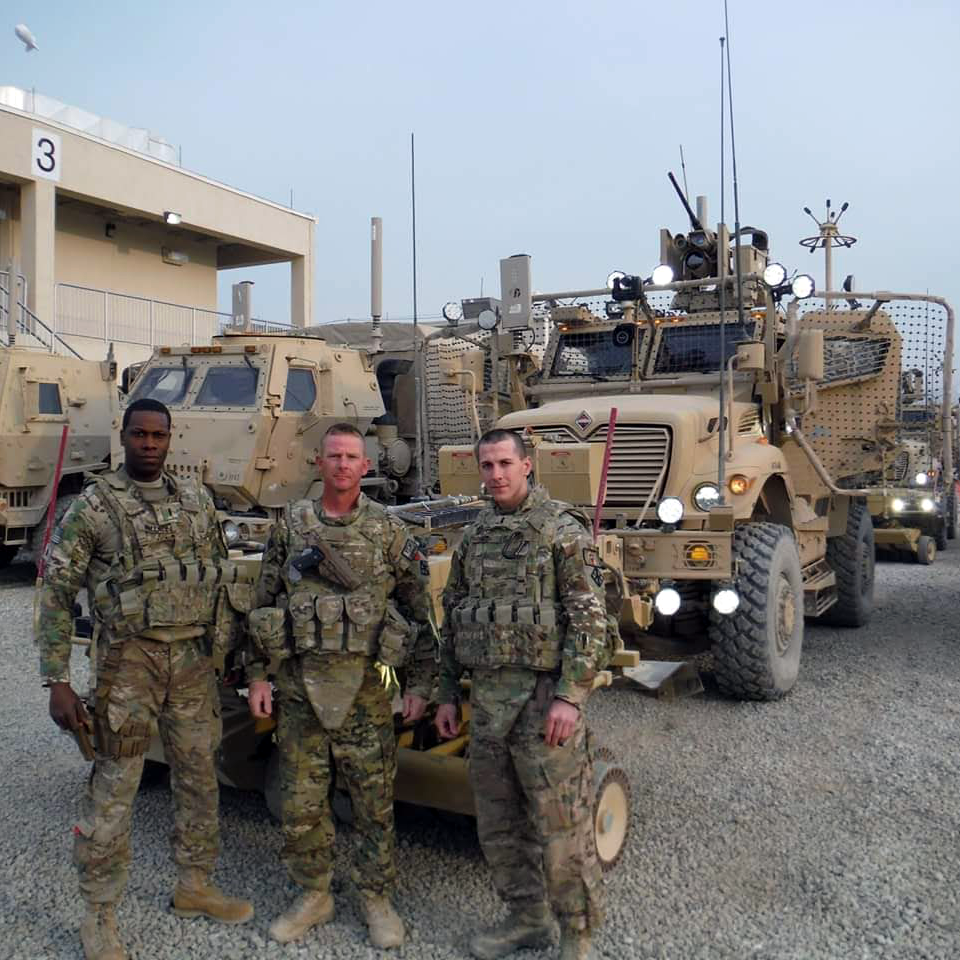 Rob Opp prior to a convoy in Afghanistan
